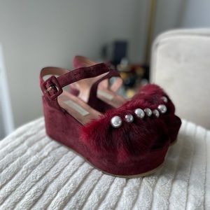 Sandals L’autre Chose Fur&Pearls